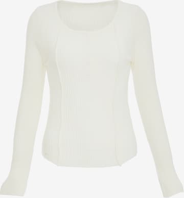 IPARO Sweater in White: front