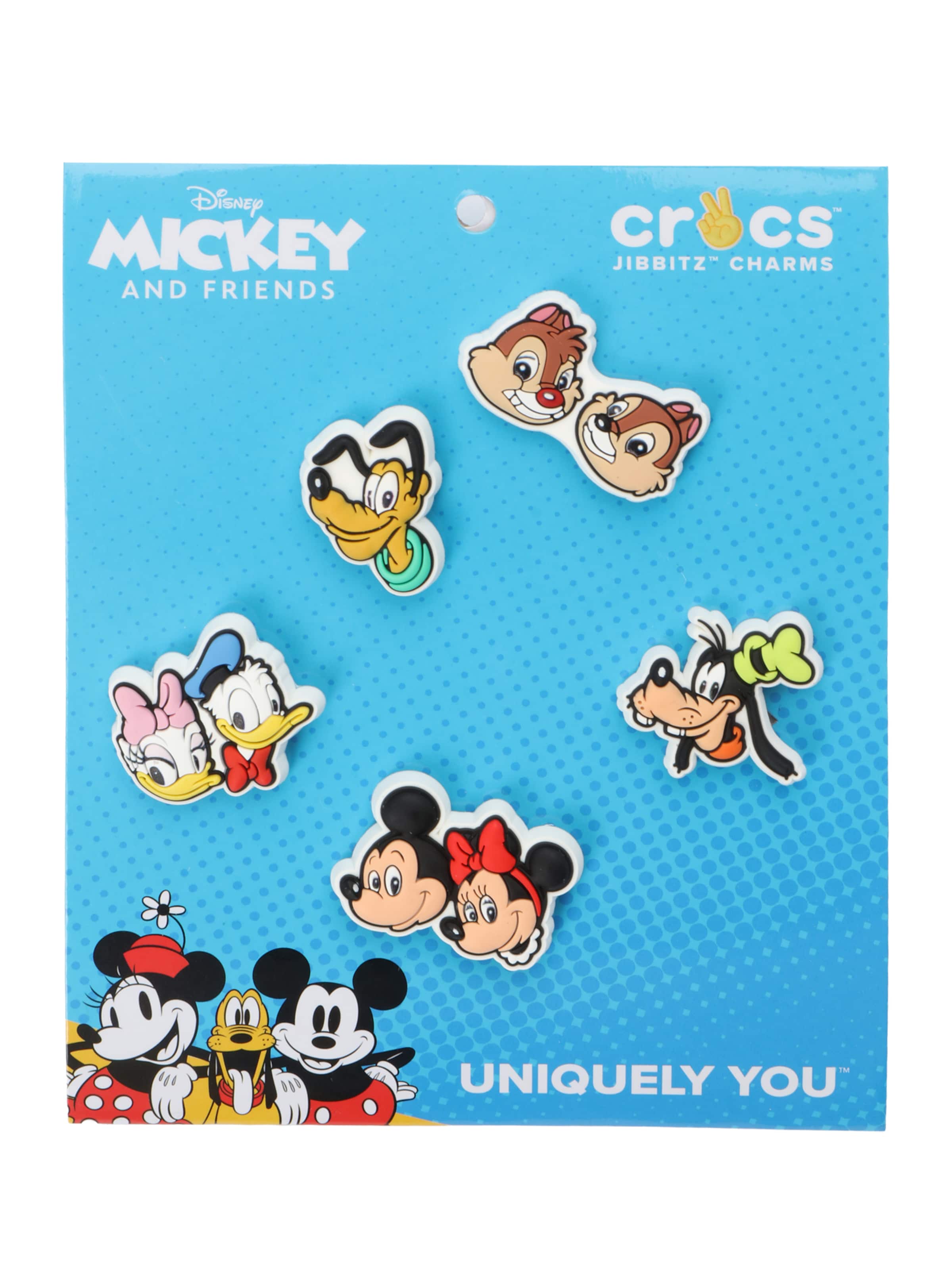 Accessoires pour chaussures 'Mickey and Friends' Crocs en marron : devant