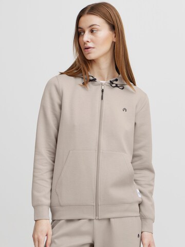 North Bend - Sudadera con cremallera 'Tara' en beige: frente