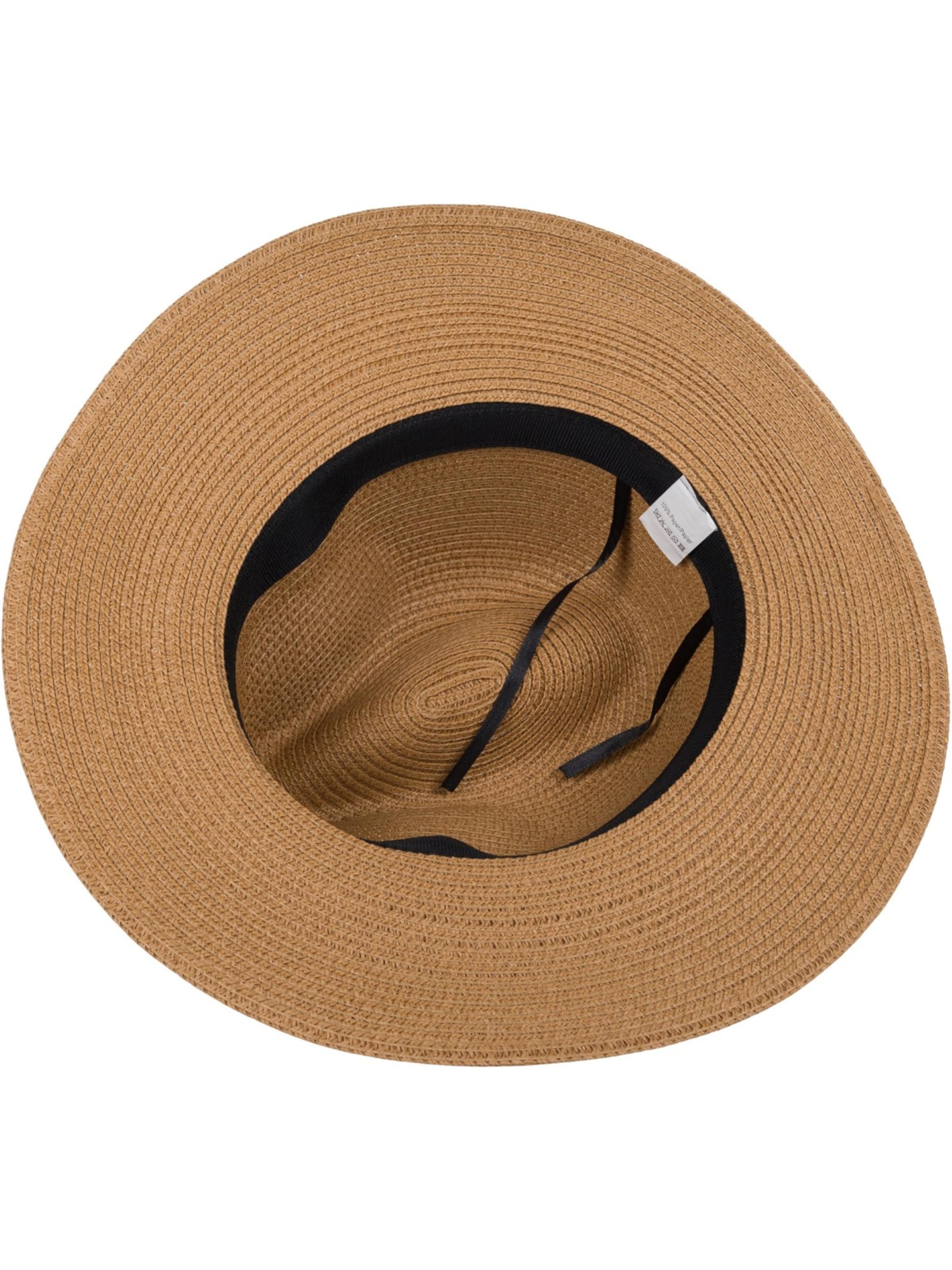 styleBREAKER Hut 'Panama Strohhut - Knautschhut'‌ in Braun