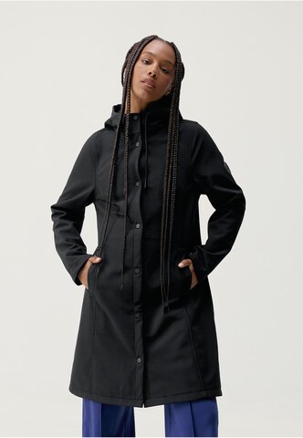 Veste mi-saison 'Trench' Born Living Yoga en noir : devant