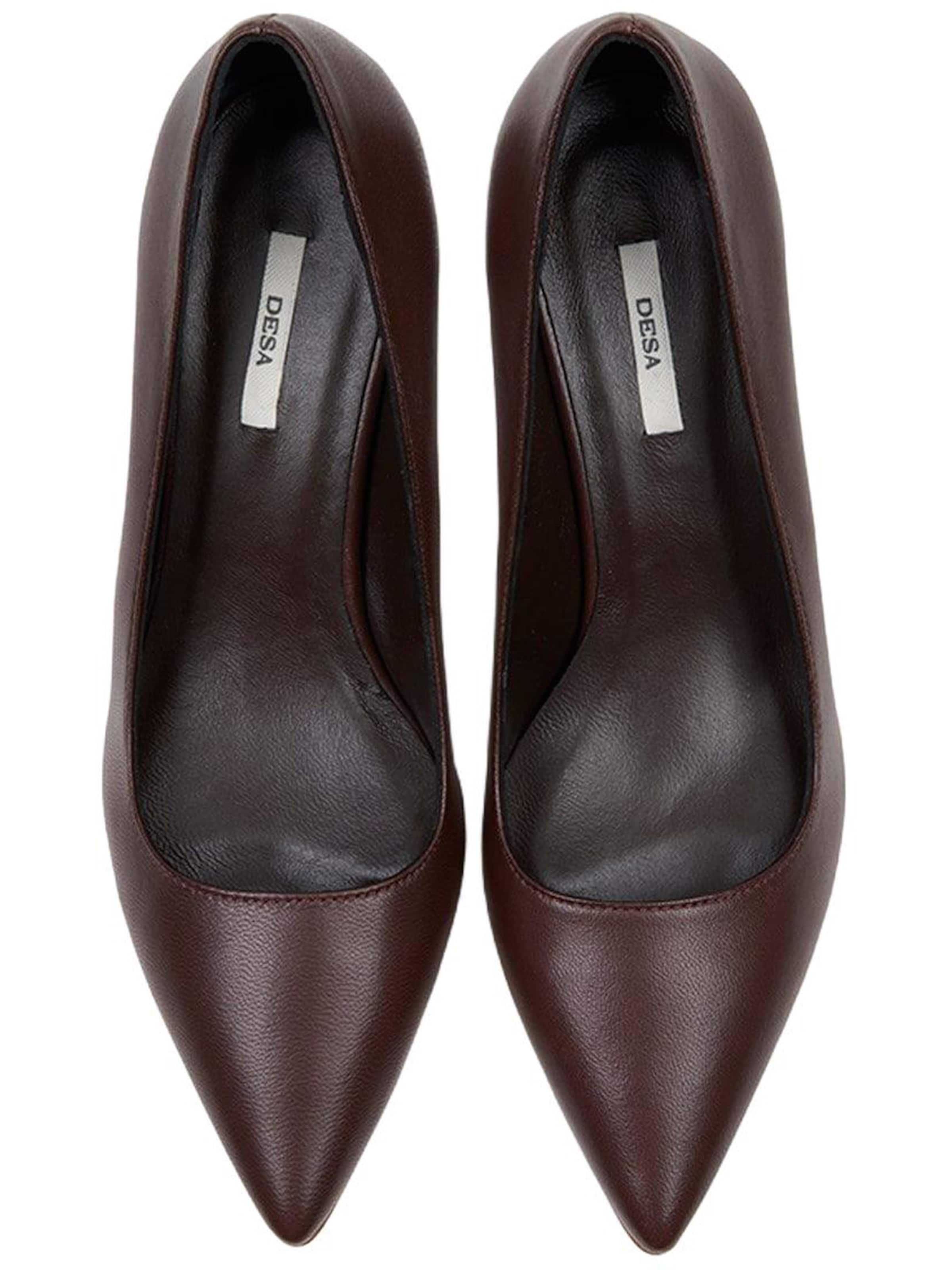 Desa - Zapatos destalonado 'Pumps' en marrón