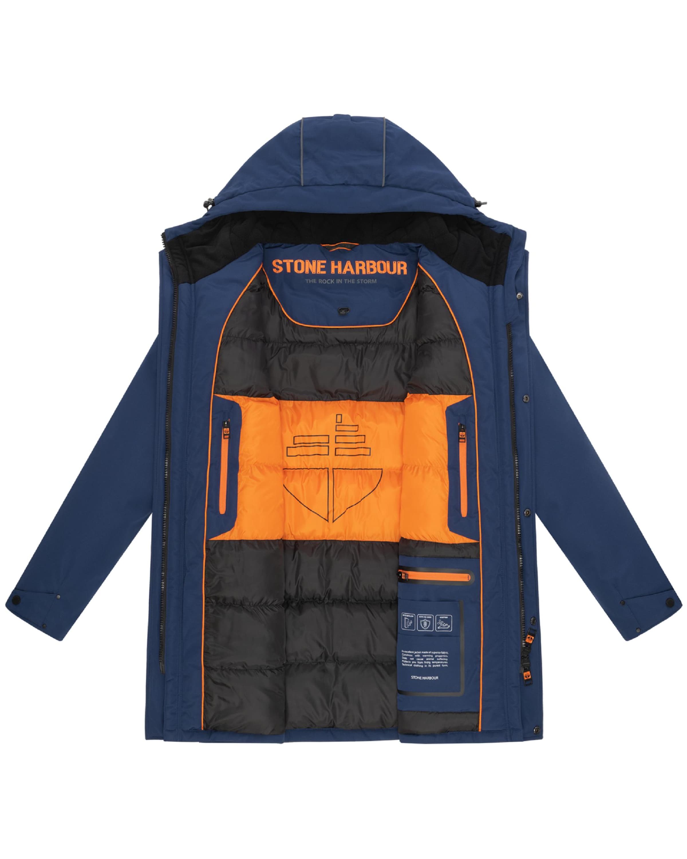 STONE HARBOUR Mantel 'Phinoo XX' in Blau