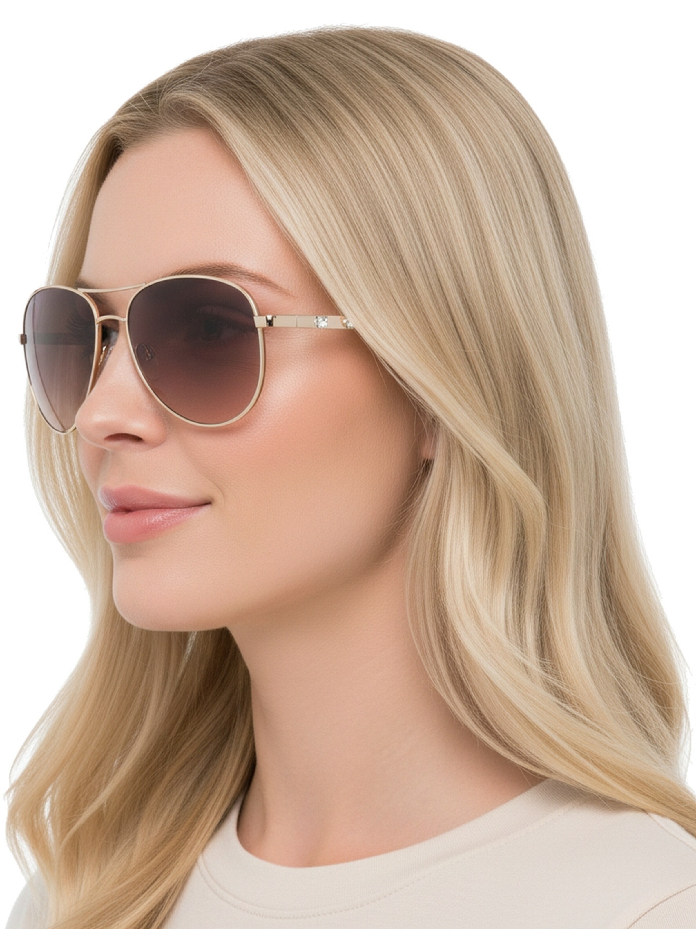 GUESS Γυαλιά ηλίου 'Sonnenbrille' σε χρυσό