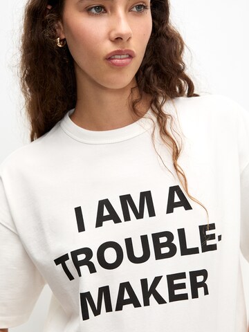 Pull&Bear Majica | bela barva
