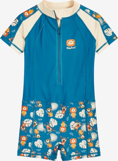 PLAYSHOES UV-zaštita 'Dschungel' u boja pijeska / petrol / narančasta / crna, Pregled proizvoda