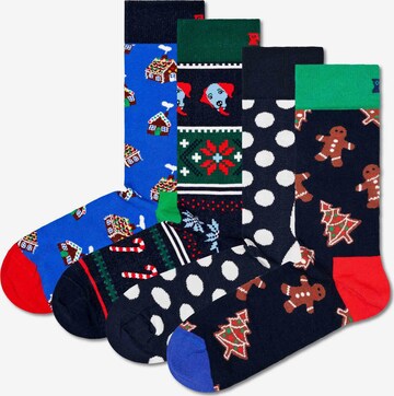 Happy Socks Sokken 'Gingerbread' in Blauw: voorkant