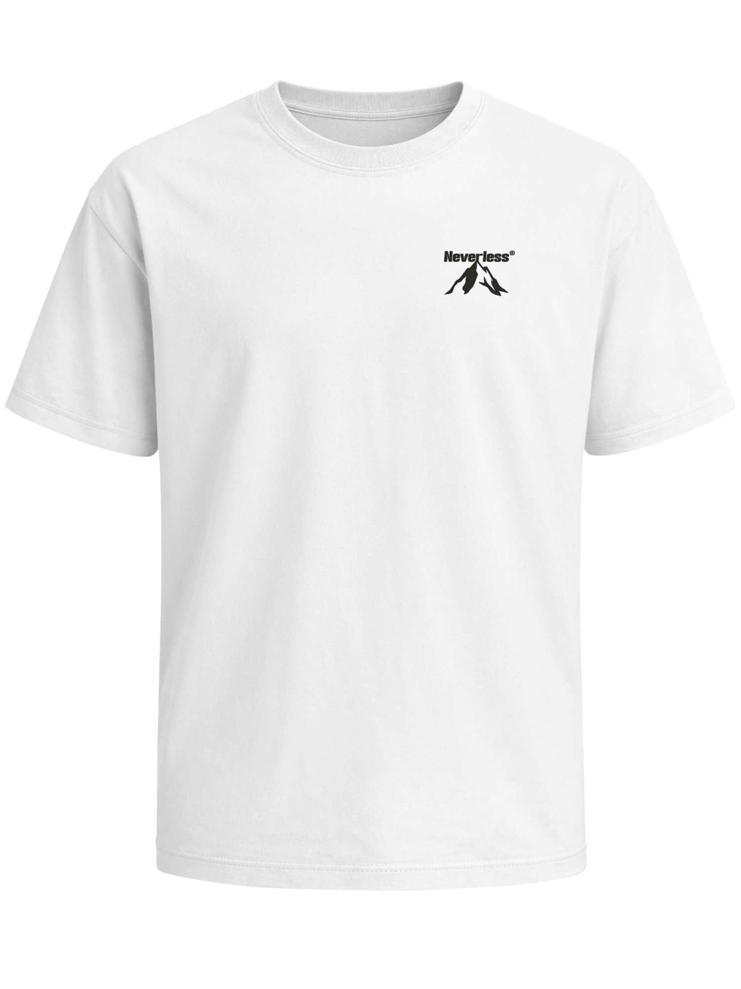 Neverless Shirt 'Apex mountain' in White: front