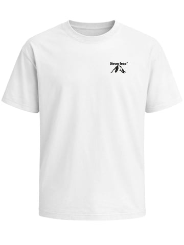 Neverless Shirt 'Apex mountain' in Weiß: Vorderseite