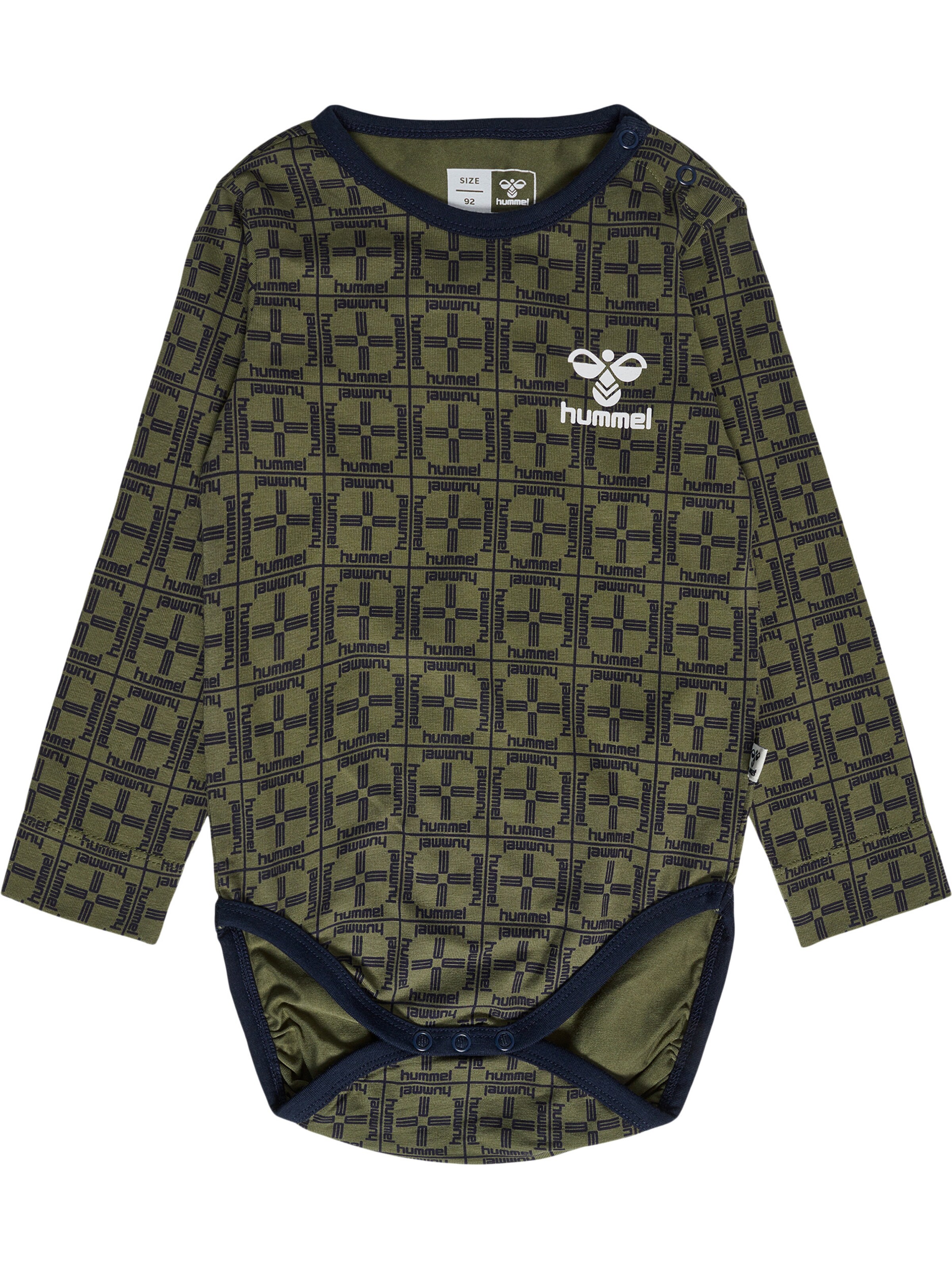 Hummel Sparkedragt/Body 'CHECK' i grøn: forside