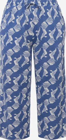 Pantalon de pyjama Ulla Popken en bleu : devant
