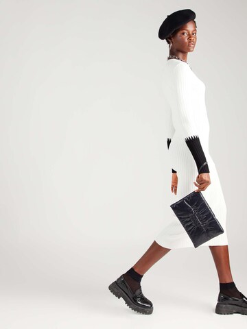 BOSS Knit dress 'Flaviera' in White