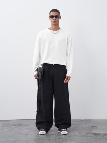 VAMOS CLO Wide leg Trousers 'Chattanooga' in Black: front