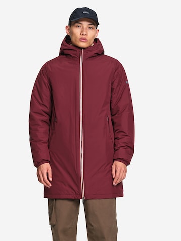 AIGLE Übergangsparka 'RAINPACK WARM 90' in Rot: Vorderseite