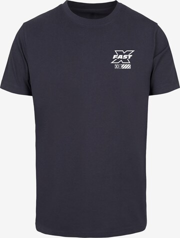 Merchcode Shirt 'Fast X - Different Strokes' in Blauw: voorkant
