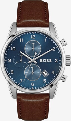 BOSS Analoog horloge in Bruin