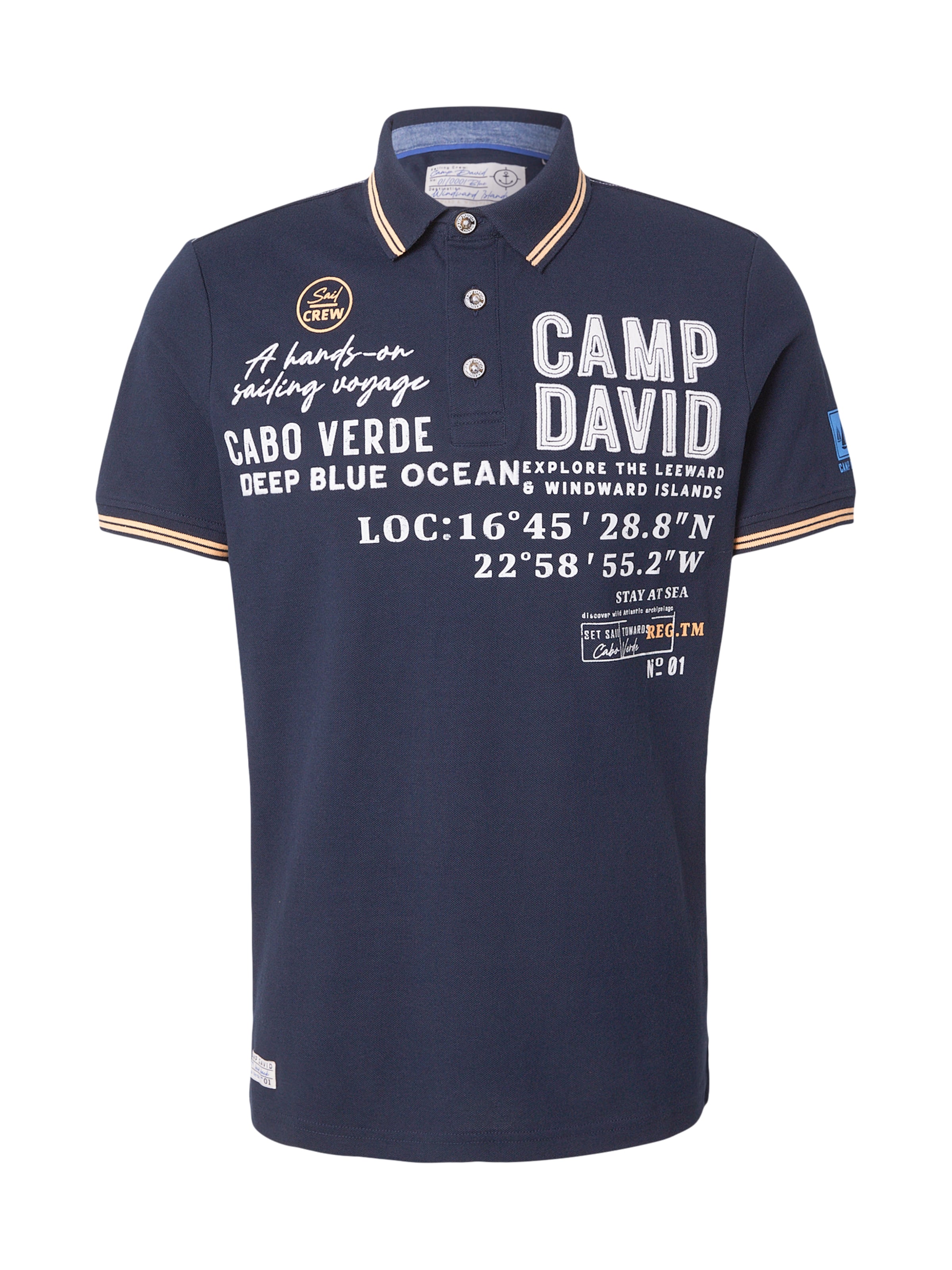 CAMP DAVID Shirt in Blue: front
