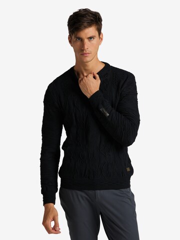 Carlo Colucci Sweater 'Constantini' in Black: front