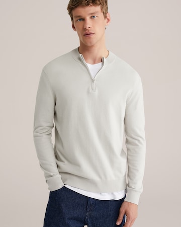 Pulover de la WE Fashion pe gri: față