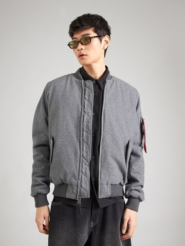 ALPHA INDUSTRIES Overgangsjakke 'MA-1' i grå: forside