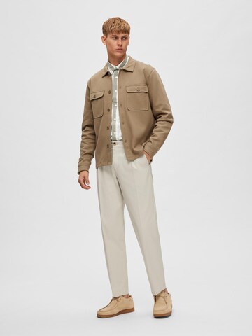 Regular Pantalon à plis 'Gibson' SELECTED HOMME en beige