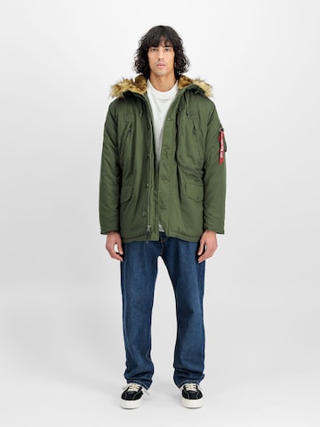 ALPHA INDUSTRIES Winter Jacket 'Polar' in Green