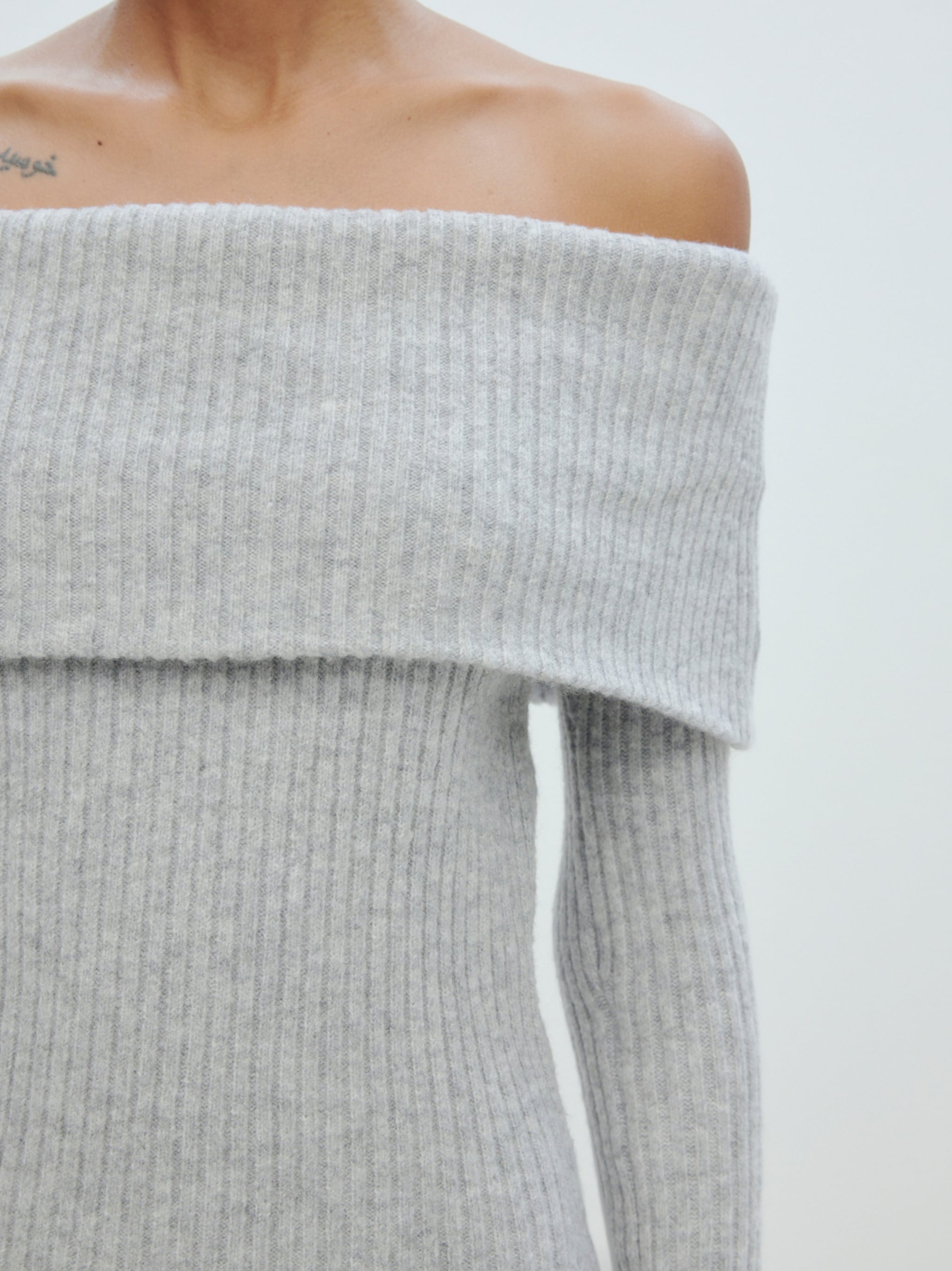 EDITED Producten Jurk 'Petrona' Grijs gemêleerd