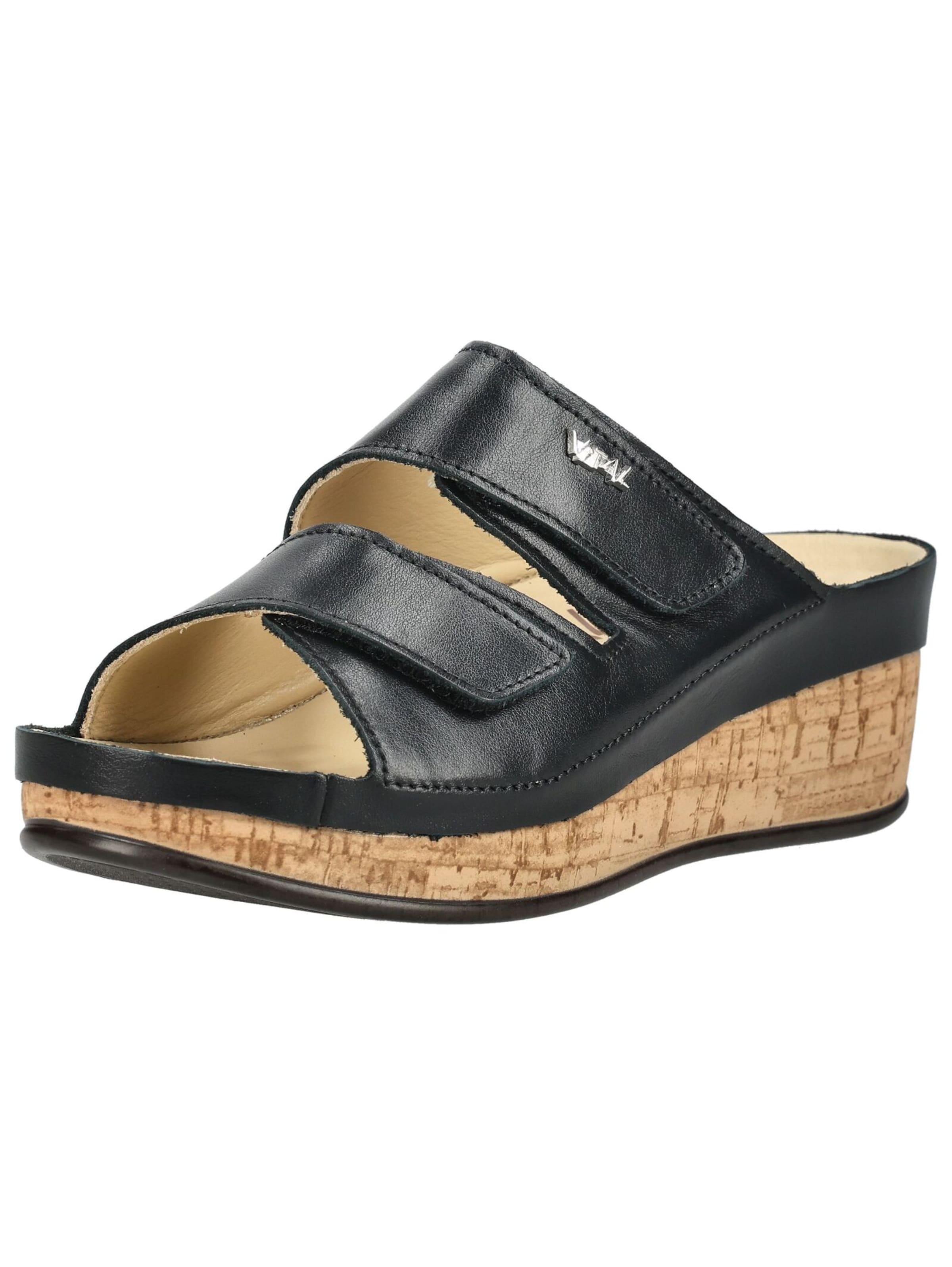 vital Mules in Black: front