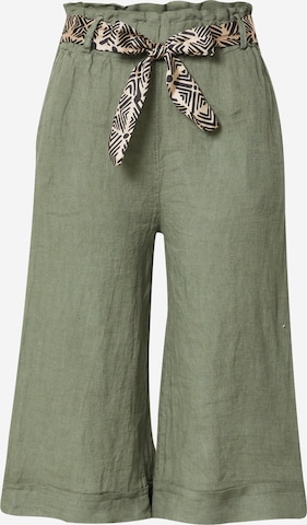 Wide Leg Pantalon 'Chaila' ZABAIONE en vert : devant