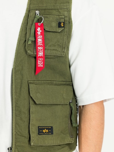 ALPHA INDUSTRIES Vest in L in Green, Item view
