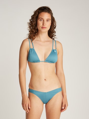 Triangle Hauts de bikini Calvin Klein Swimwear en bleu : devant