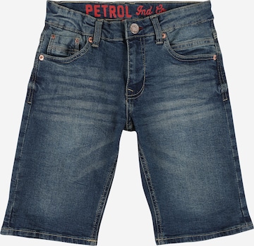 Jean Petrol Industries en bleu : devant