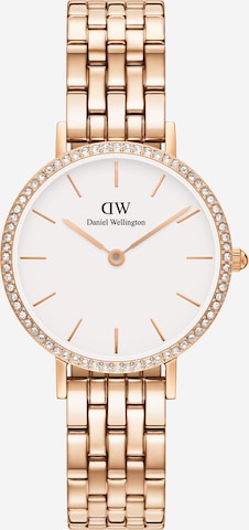 Daniel Wellington Analoog horloge 'PETITE' in Goud: voorkant