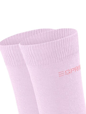 ESPRIT Socks 'Foot Logo 2-Pack' in Blue: front