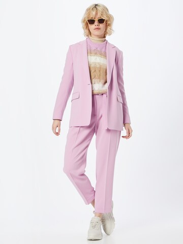 BOSS Tapered Pleat-front trousers 'Tapia' in Pink