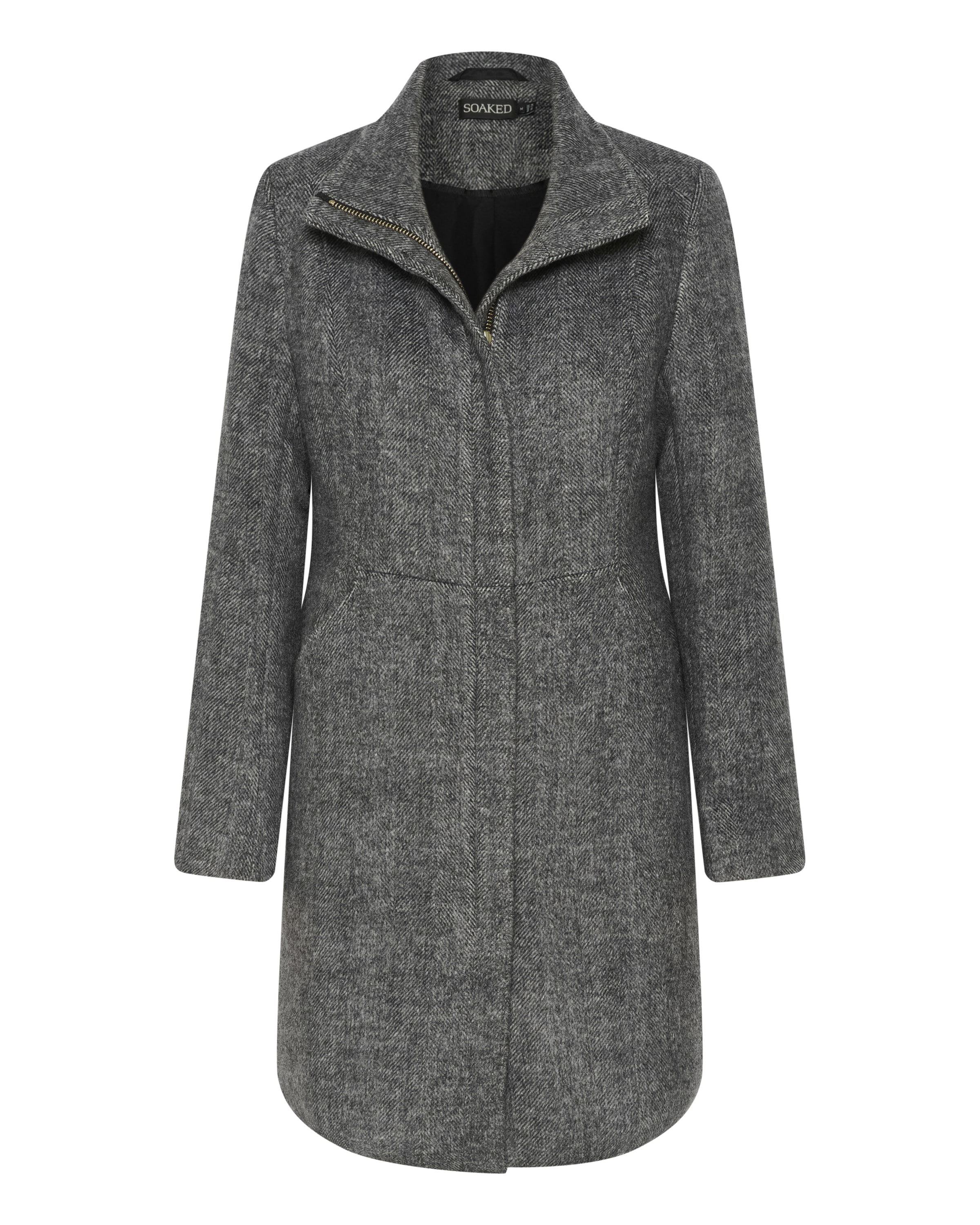 SOAKED IN LUXURY Övergångskappa 'Tenerife' i svart: framsida