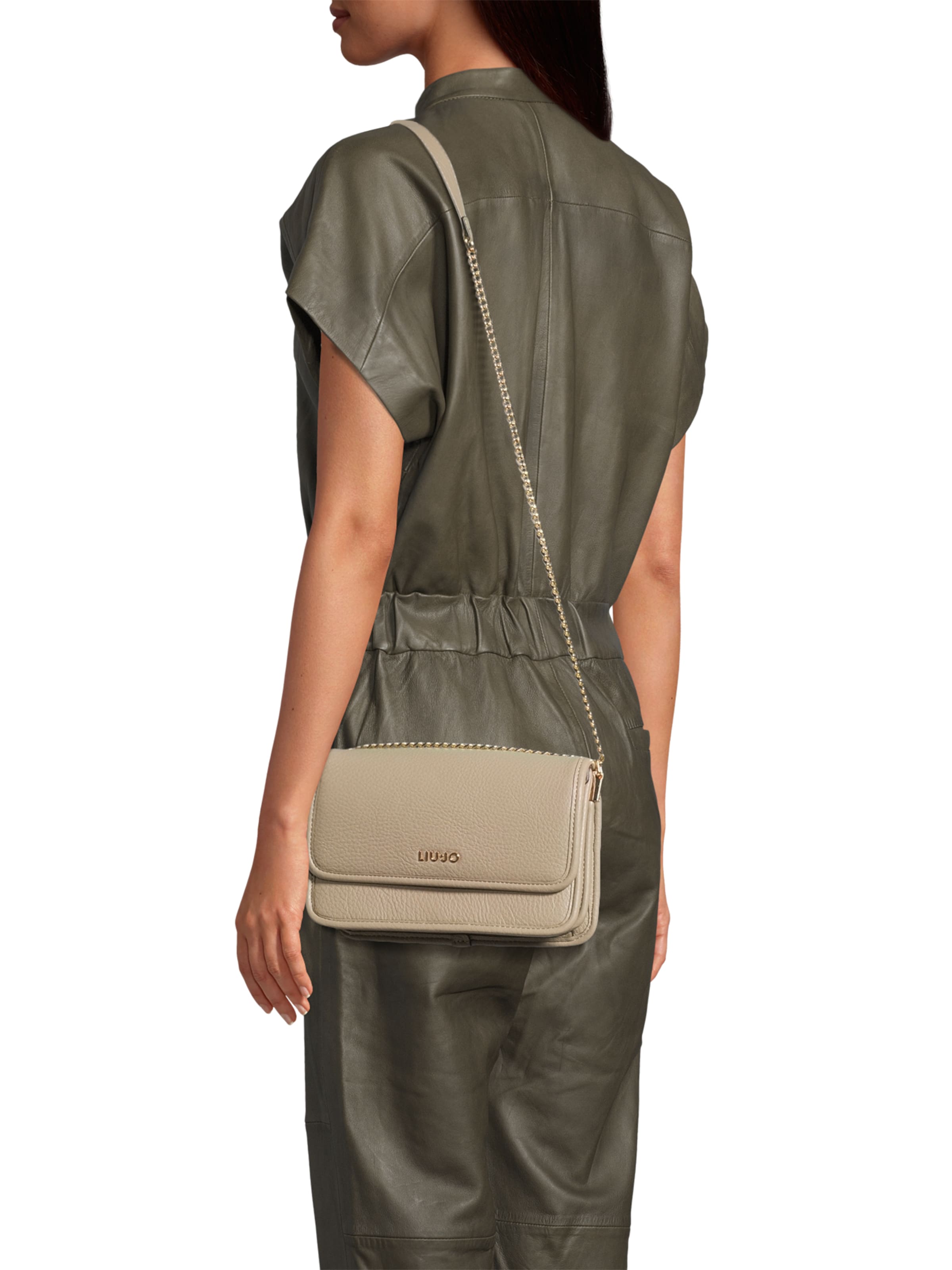 Liu Jo Taška přes rameno 'ECS' – šedá: přední strana