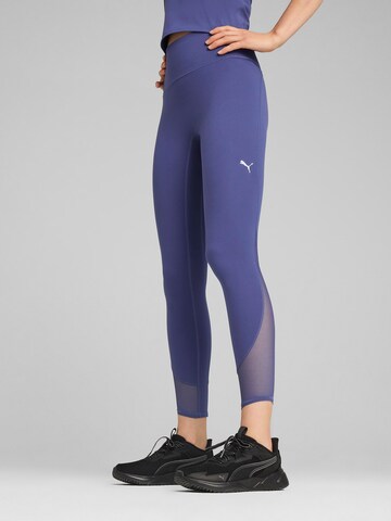 PUMA Skinny Workout Pants 'Cloudspun' in Blue: front