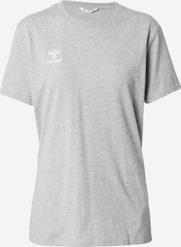 Hummel - Camiseta funcional 'Go 2.0' en gris: frente