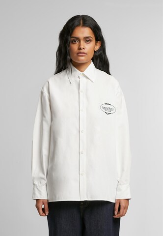 Another Cotton Lab Regular fit Overhemd in Wit: voorkant