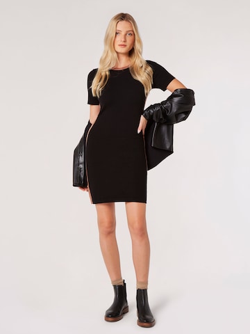 Apricot Knitted dress in Black