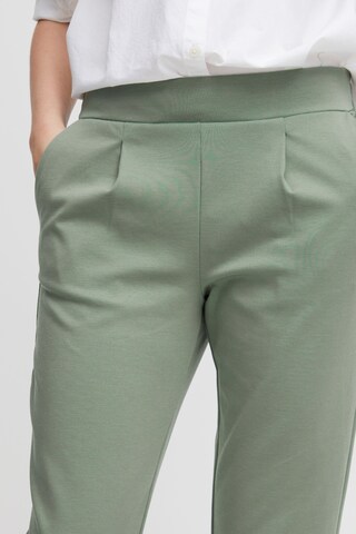 b.young Tapered Pleat-Front Pants 'Rizetta' in Green