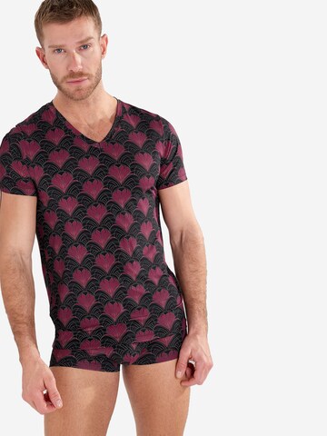 T-Shirt ' Carlyle ' HOM en rouge : devant