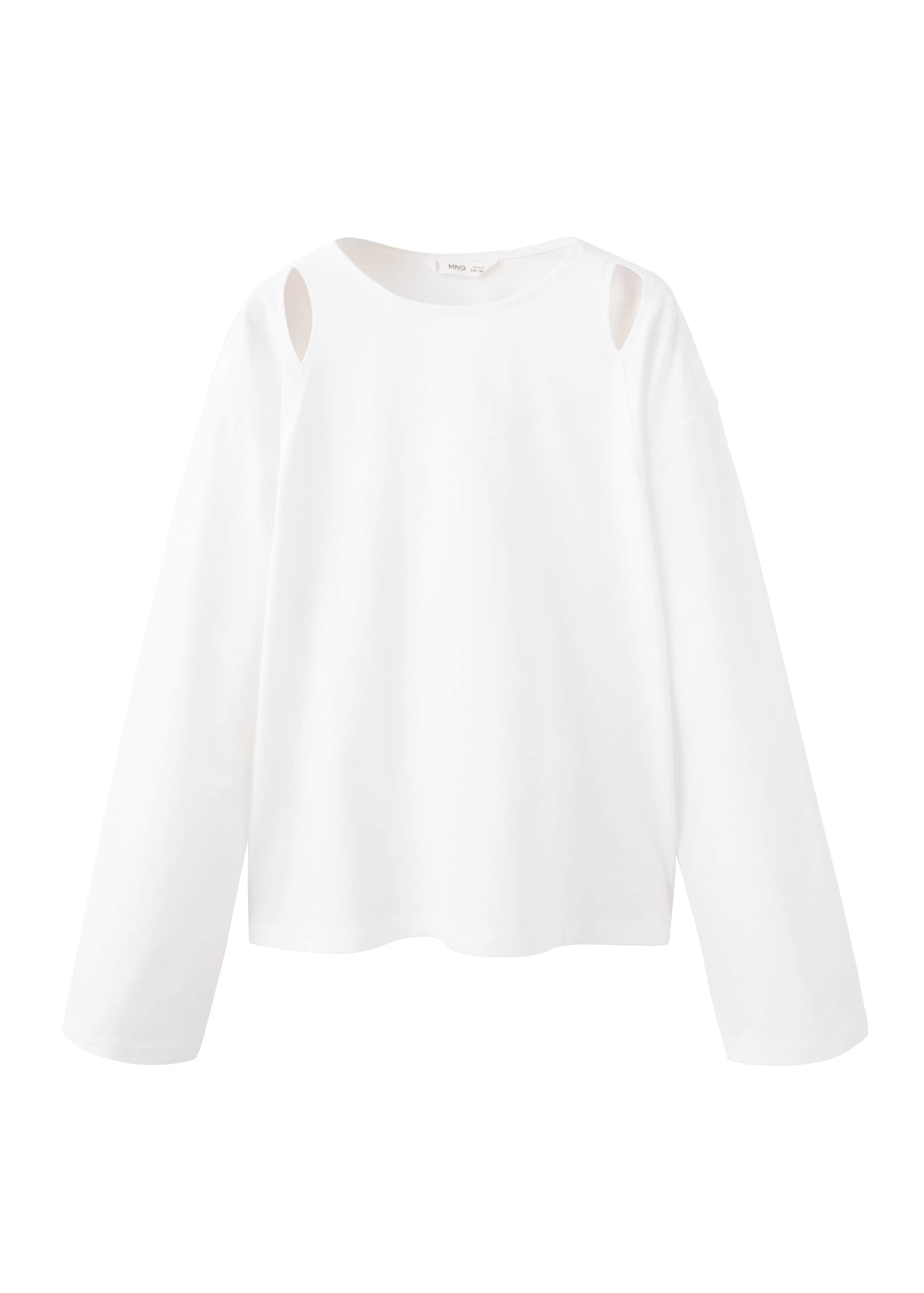 MANGO KIDS Shirt in Wit: voorkant