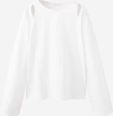 MANGO KIDS Shirt in Wit: voorkant