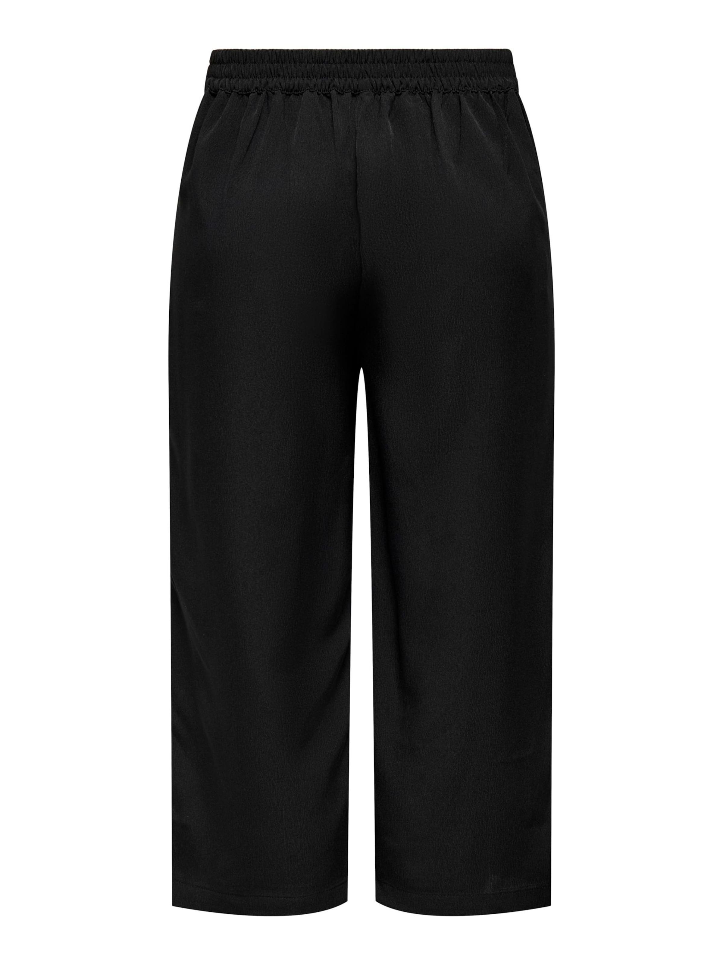 ONLY Wide Leg Bukser med lægfolder 'ONLNova' i sort