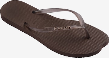 HAVAIANAS Japonki w kolorze brązowy: przód