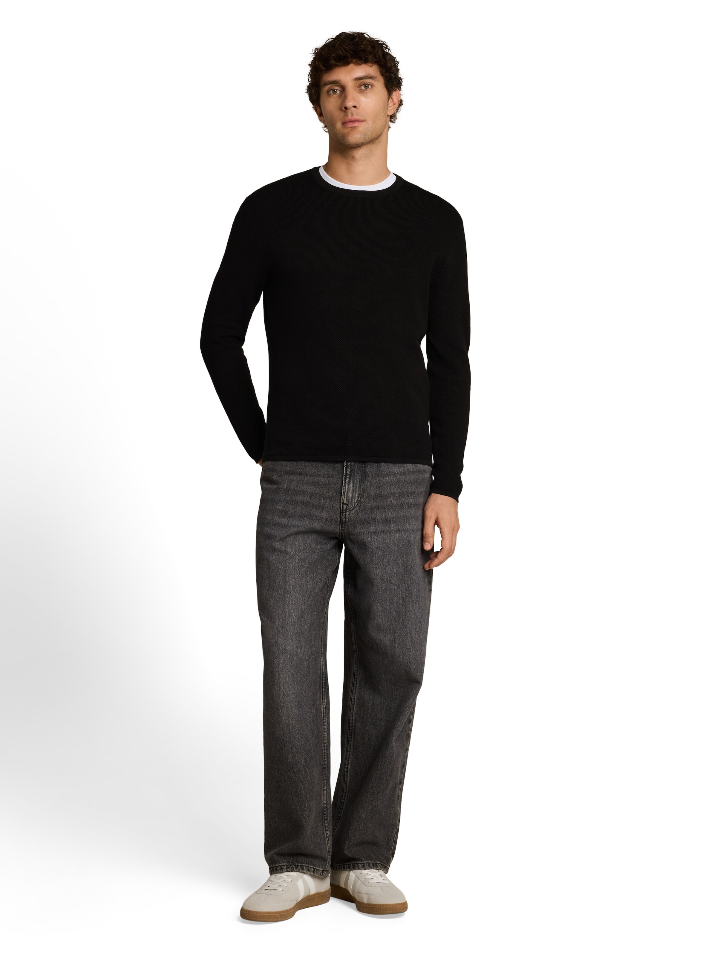 TOM TAILOR DENIM Свитер в Черный