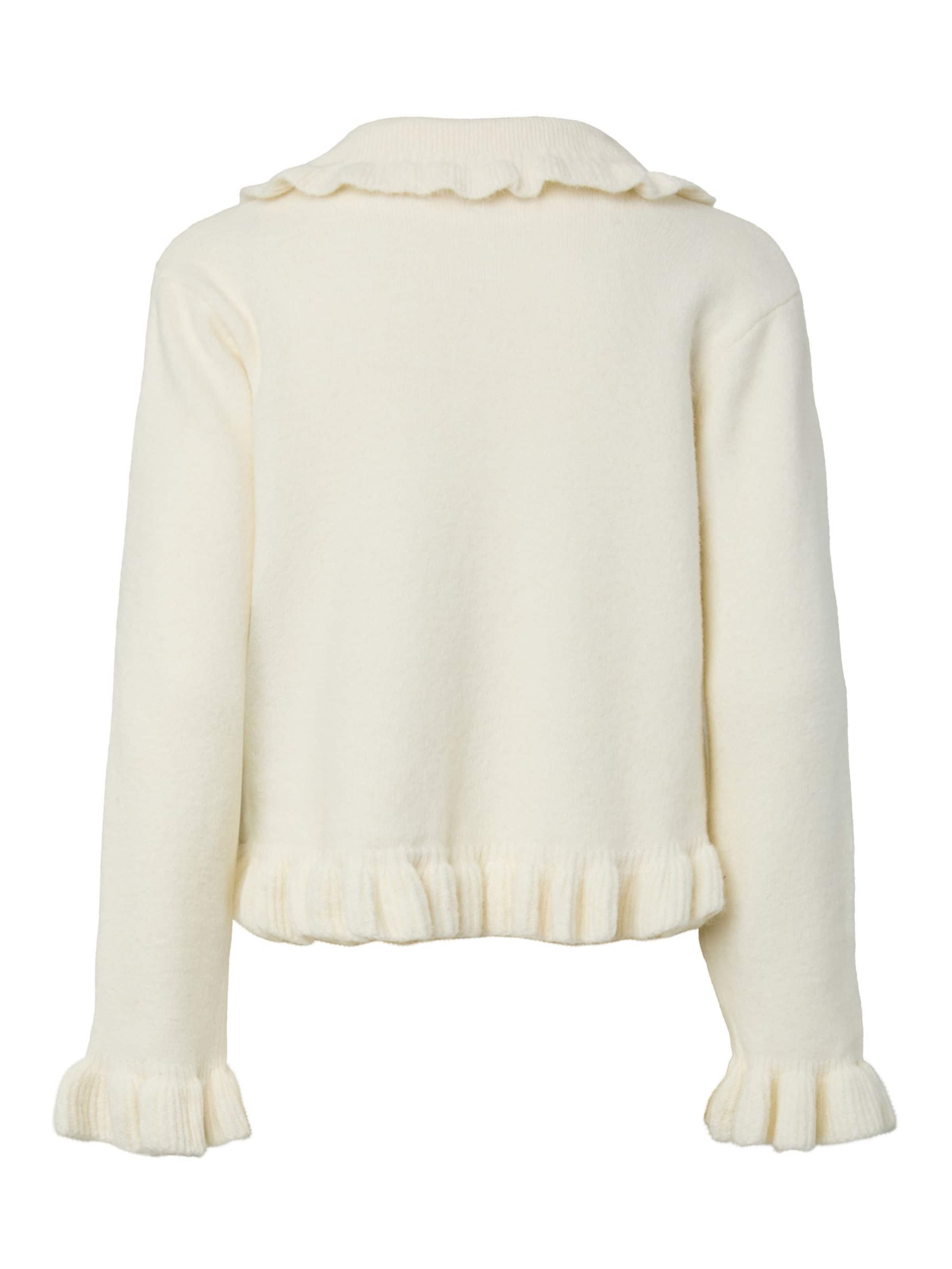 YAS Strickjacke 'FRILO' in Beige