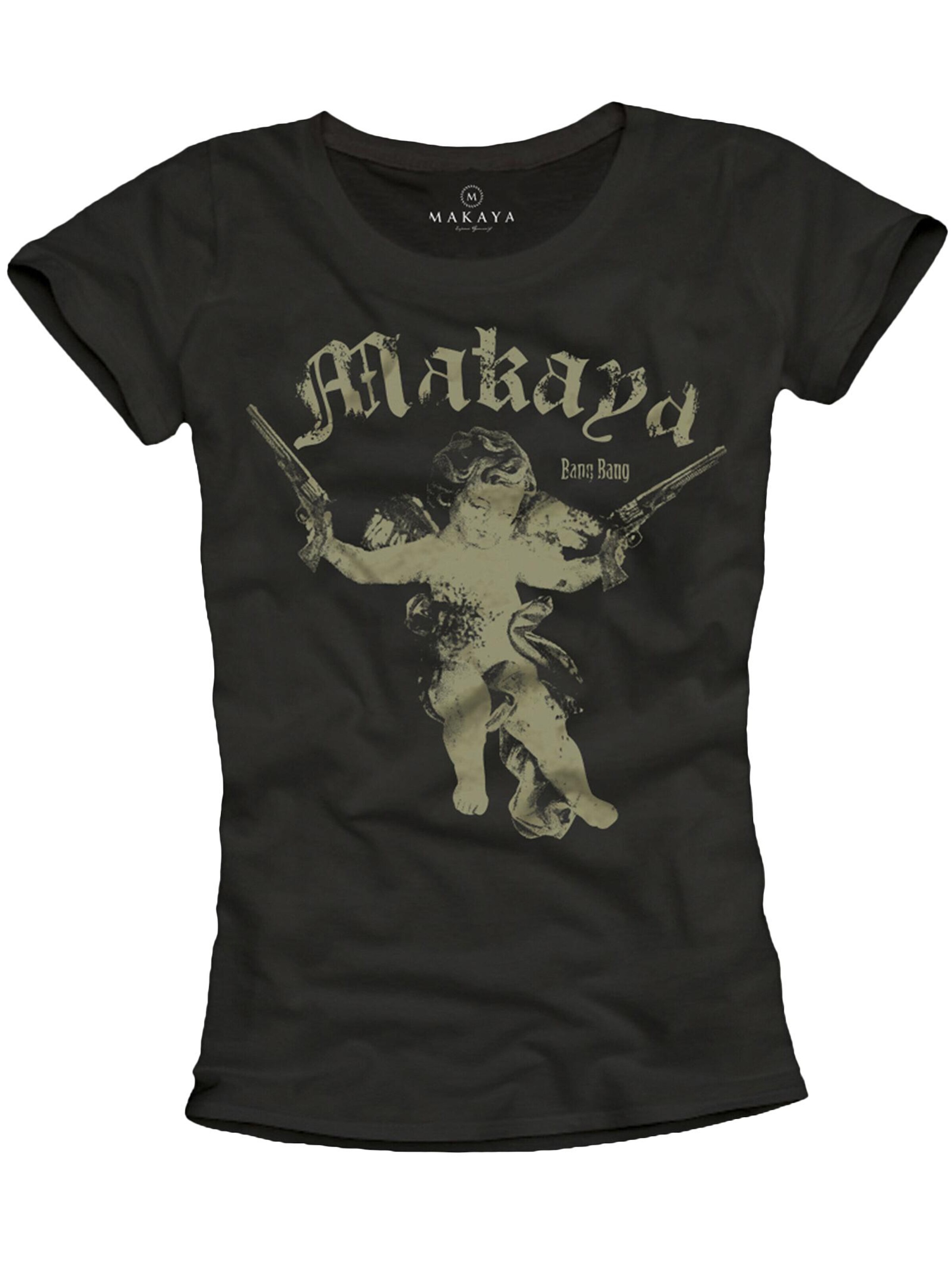 MAKAYA Shirt 'Engel Bang Bang' in S in Black, Item view